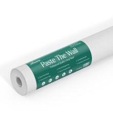 Paste The Wall Lining Paper for Walls Paintable Wallpaper - Backing Paper Plain White Thick Painting Paper, Heavy Duty PVC Free and Breathable | 10m