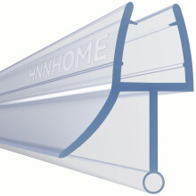 HNNHOME Shower Screen Seal Strip Rubber Plastic for 4-6mm Glass, 5-10mm Gap