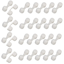 Disposable Nose Filters 30pcs Breathable Sponge Nose Plugs for Allergies Dust Spray Tanning White