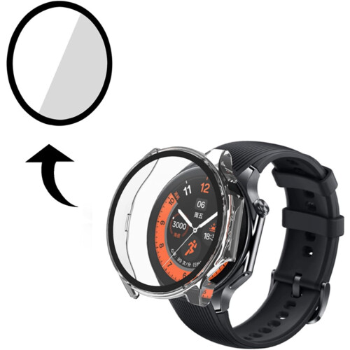 Smartwatch Screen Protector Tempered Glass Watch Case with Full Coverage and Precise Cutouts for Watch X 1