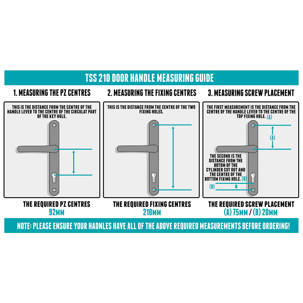 Upvc Door Handles White Lever/Lever 92Mm Pz (Centres) 210Mm Screw To Screw Backplate 242Mm X 34Mm 5007540669839