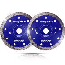 RDXMAX 115mm Diamond Cutting Discs for Angle Grinder - Super Thin, Fast & Clean Cut on Porcelain, Granite, Marble, Concrete, Tiles, Stones