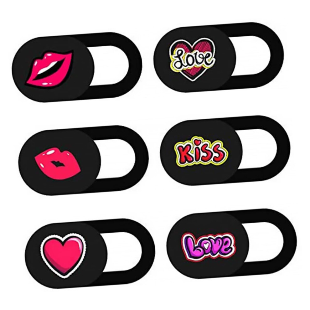 6Pcs Cute Cartoon Webcam Cover Slide Ultrathin Privacy Shield For Laptop And Tablet 9455672936538