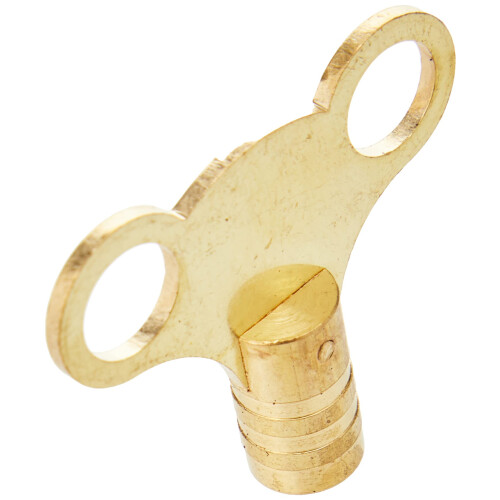 Merriway BH02832 Easigrip Clock Type Radiator Key Solid Brass - Pack of 2 Pieces 1