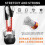 HORUSDY 10-Piece Heavy Duty Bungee Cords with Meta 5