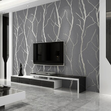 Trafagala Non-Woven Silver Grey Wallpaper 3D Embos