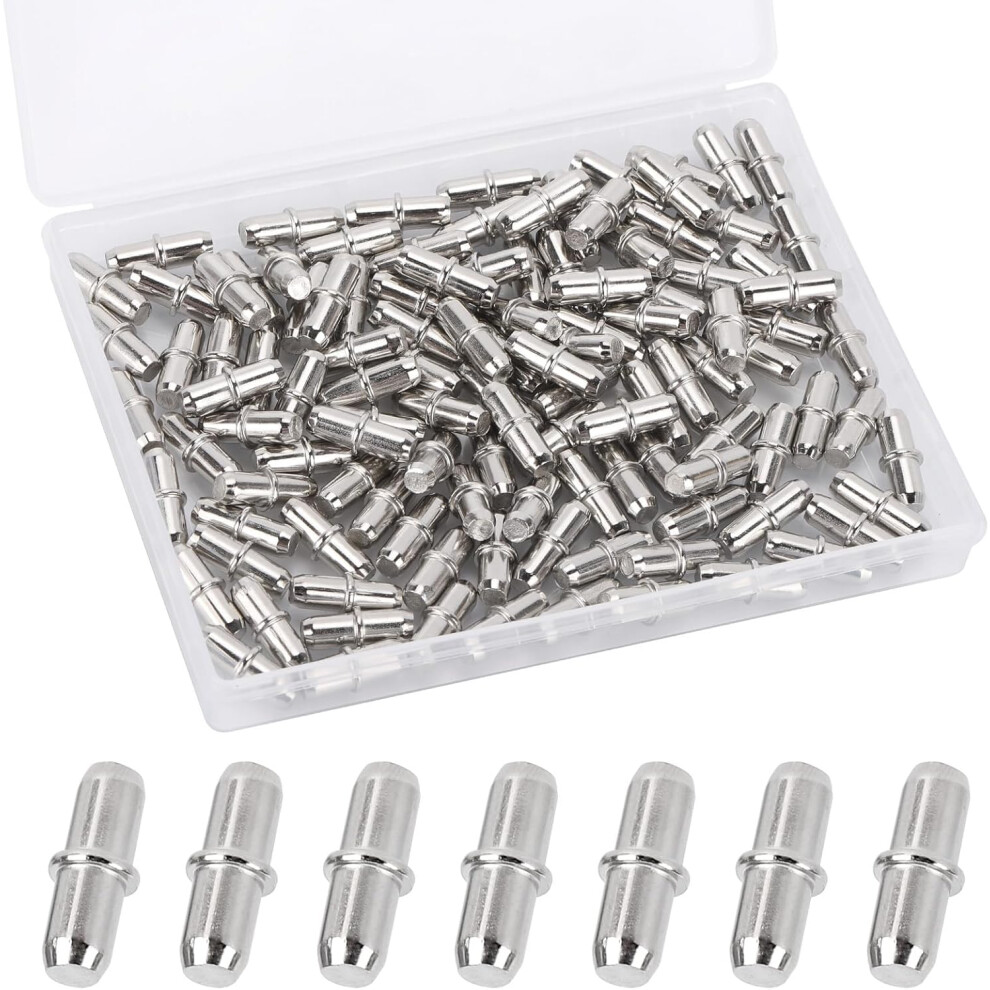 120 Pcs Shelf Pins 5Mm Shelf Support Pegs Shelf Bracket Pegs For Cabinet Furniture Bookcase 5004725780754