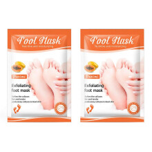 Papaya Foot Peel Mask 2 Pairs for Dead Skin and Callus Removal, Baby Soft Cracked Heels
