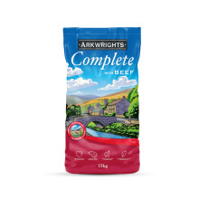 Arkwrights Complete with Beef Dry Dog Food 15kg - Complete Nutrition for Working