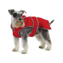 Ancol Muddy Paws All Weather Stormguard Coat . Poppy Red.Size Large ( Length 50c