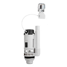 Fluidmaster PRO550LC Pro Button Cable Dual Flush Valve, 550mm Long Dual Flush Cable Valve for Concealed Cisterns, Top or Front Push Buttons