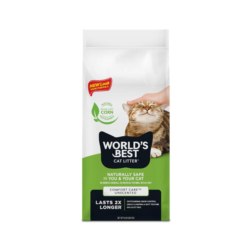 World's Best Cat Litter 28Lb Original Comfort Care Unscented, 12.7 Kg