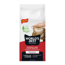 World's Best Cat Litter 28lb,Multiple Cat Unscented, 12.7 kg (Pack of