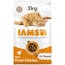 IAMS Adult Complete Dry Cat Food Chicken 3kg - Supports Strong Immune
