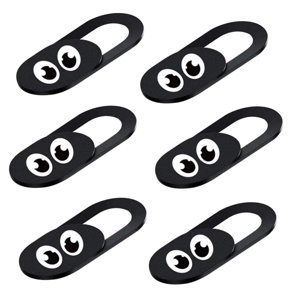 6Pcs Webcam Privacy Cover Ultra Thin Sliding Camera Shield For Laptop Tablet Smartphone Black 9092120434415