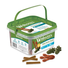 WHIMZEES Variety Box Dental S, 56 Pieces – Mixed Shapes, Size S, Dog Chews for S