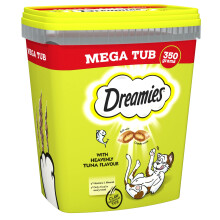 Dreamies Cat Treats, Tasty Snacks with Delicious Tuna Flavour, Pack of 2 (2 x 35