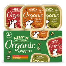 Lily’s Kitchen Made with Natural Ingredients Adult Wet Dog Food Trays Organic Variety Pack 10x150g