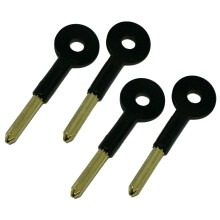 fiXte Universal Brass Bolt Key Security Rack Door Star Key Lock for Doors and Windows 80mm Key Length 30mm (Pack of 4)