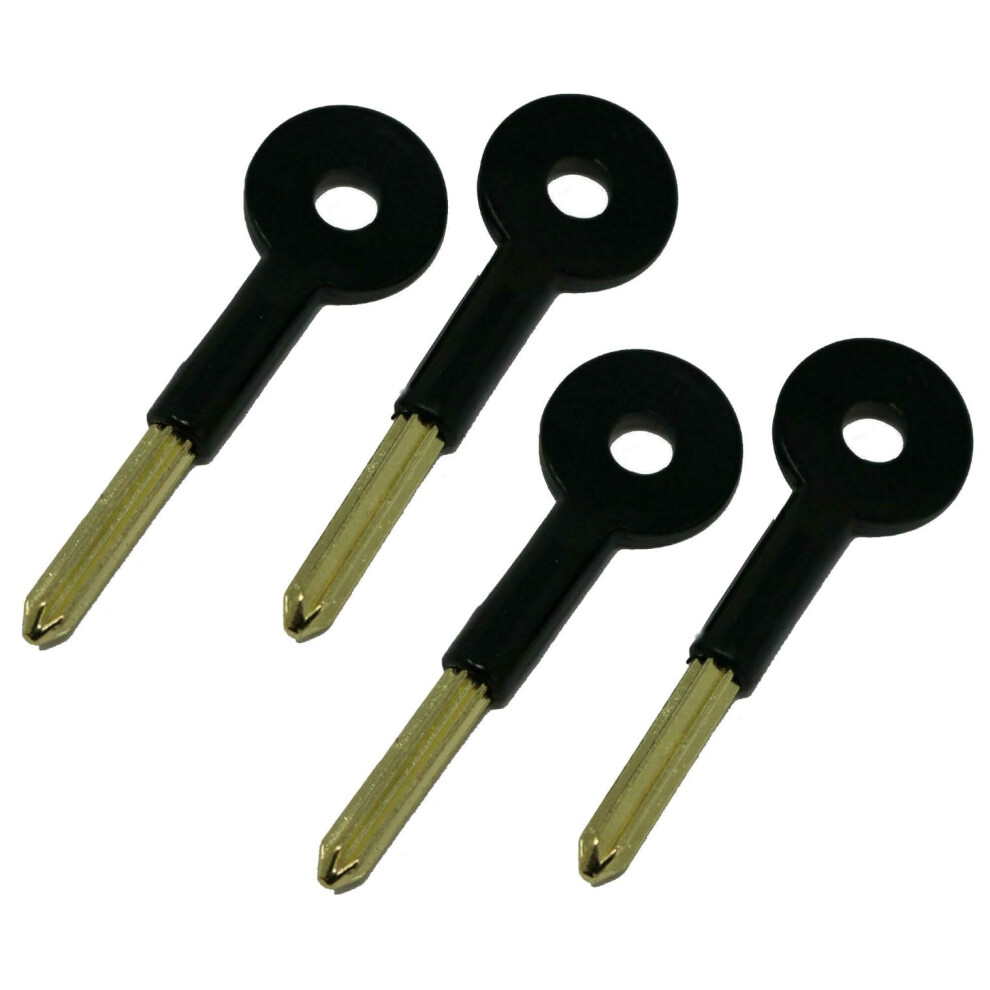 Fixte Universal Brass Bolt Key Security Rack Door Star Key Lock For Doors And Windows 80Mm Key Length 30Mm (Pack Of 4) 5051226987311
