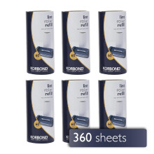 Korbond Lint Roller Refills 6 Pack - 360 Sheets Lint Rollers, Lint Remover, Pet