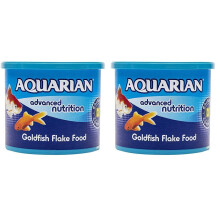 AQUARIAN Complete Nutrition, Aquarium Goldfish Food, Flakes Also Suita