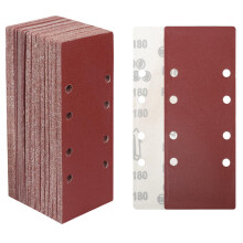 STEBRUAM 30 Pieces Sanding Sheets 93 x 230mm,60/80/120/180/320/400 Grits Hook and Loop Sandpaper,Sanding Pads Assorted Fit Sander for Polishing Rust