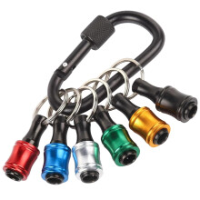 Hex Shank Screwdriver Bits Holder,6pcs Keychain Li