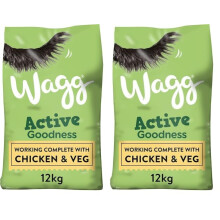 Wagg Active Goodness Complete Dry Adult Dog Food Chicken & Veg 12kg -