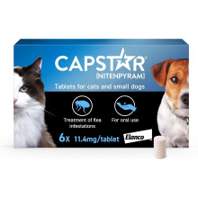 Capstar Flea Tablets, Fast Acting Flea Treatment For Cats & Small Dogs (1kg - 11