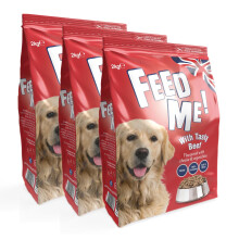 HiLife FEED ME! - Complete Dry Dog Food - Tasty Beef Cheese Vegetables - Soft, M