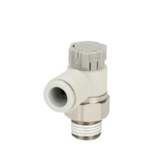 Pneumatic Speed Controller Valve Elbow Type AS Series with Precise Flow Control and Ball Bearings