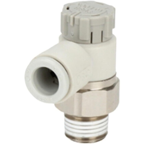 Pneumatic Speed Controller Valve Elbow Type AS Series with Precise Flow Control and Ball Bearings 1