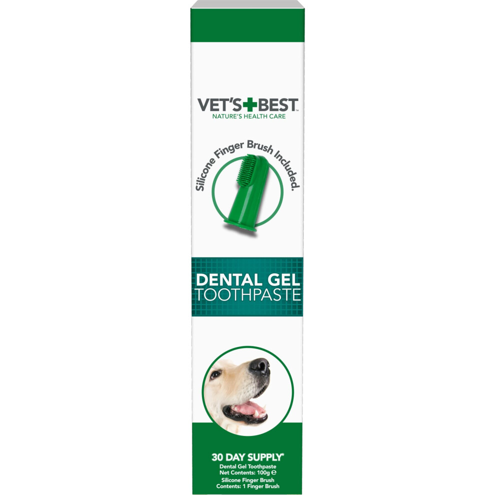 Vet's Best Dental Gel Toothpaste for Dogs | Reduces Plaque & Freshens Breath 100g-image-OPC-PWRCMD9-NEW