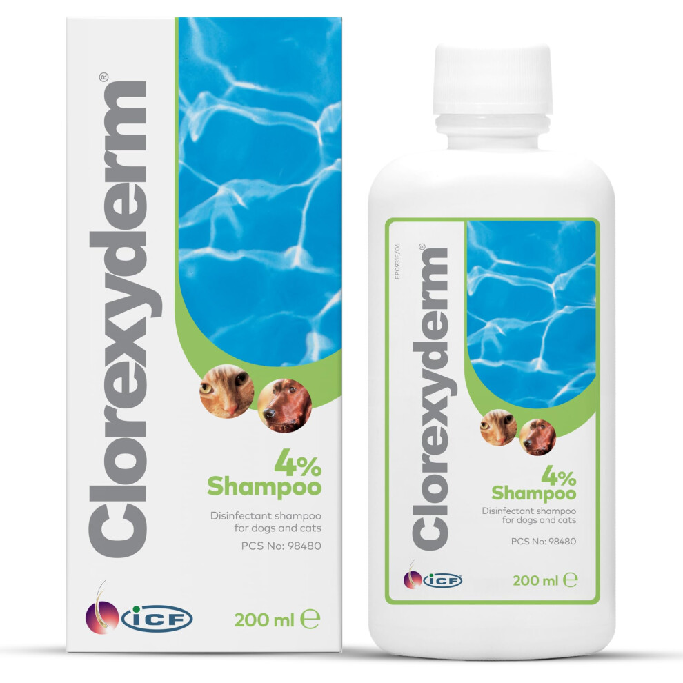 Icf | Clorexyderm 4% Dog Shampoo For Itchy Skin Relief | Anti Itch + A