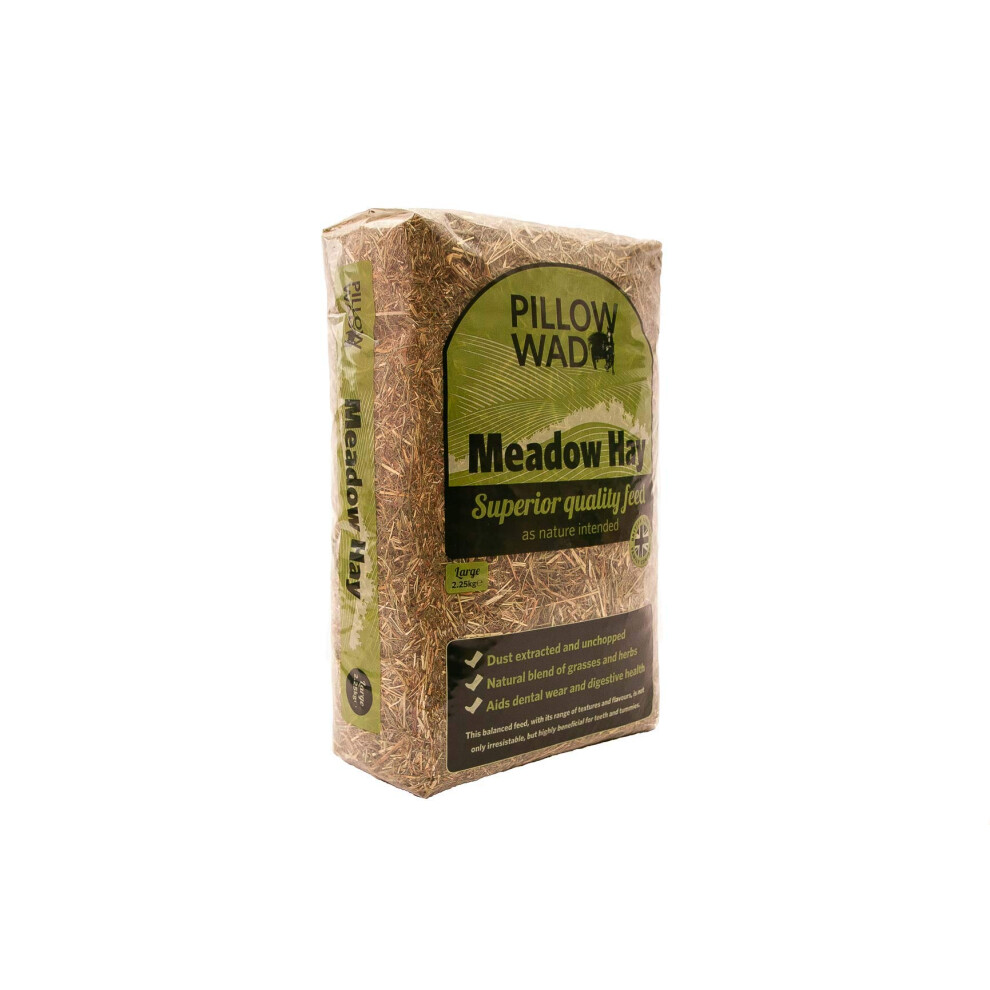 Photos - Rodent Food Pillow Wad Meadow Hay, Large, 2.25 Kg, Pack Of 3