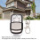 Wireless 4-Button Door Remote Control, 100m Range, Built-in Battery 3