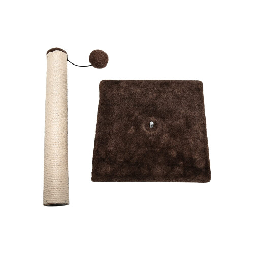 Ram Large Cat Scratching Post Cat Tree Post Tree 40cm Brown 1