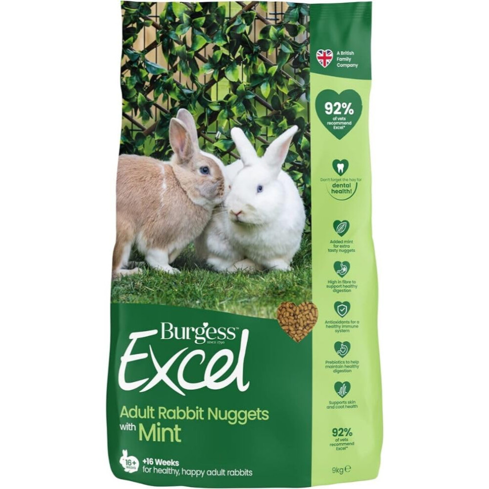 Excel Rabbit Food, Green, 9 Kg (Pack Of 1)