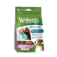 WHIMZEES Puppy Stix XS/S, 28 Pieces – Dog Dental Stix, Size XS/S, Dog Dental Sticks for Extra Small and Small Breeds, Natural and Grain Free