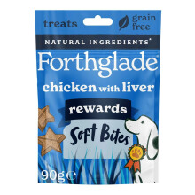 Forthglade Natural Dog Treats (4 x 90g Bags) - Hypoallergenic & Grain