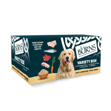 Burns Pet Nutrition Natural Wet Dog Food For Adult and Senior Dogs – 12 x 150 g Variety Box (3 x Free-range chicken, 3 x Hearty Lamb, 3 x Free-range
