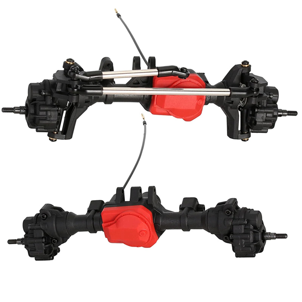 Portal Axles Upgrade With Differential Lock, Nylon Front Rear Set For Trx4 1/10 Rc Crawler Defender Bronco Black 9113335742086