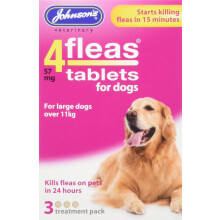 Johnsons 4Fleas Tablets Large Dogs 3 Treatment Pack