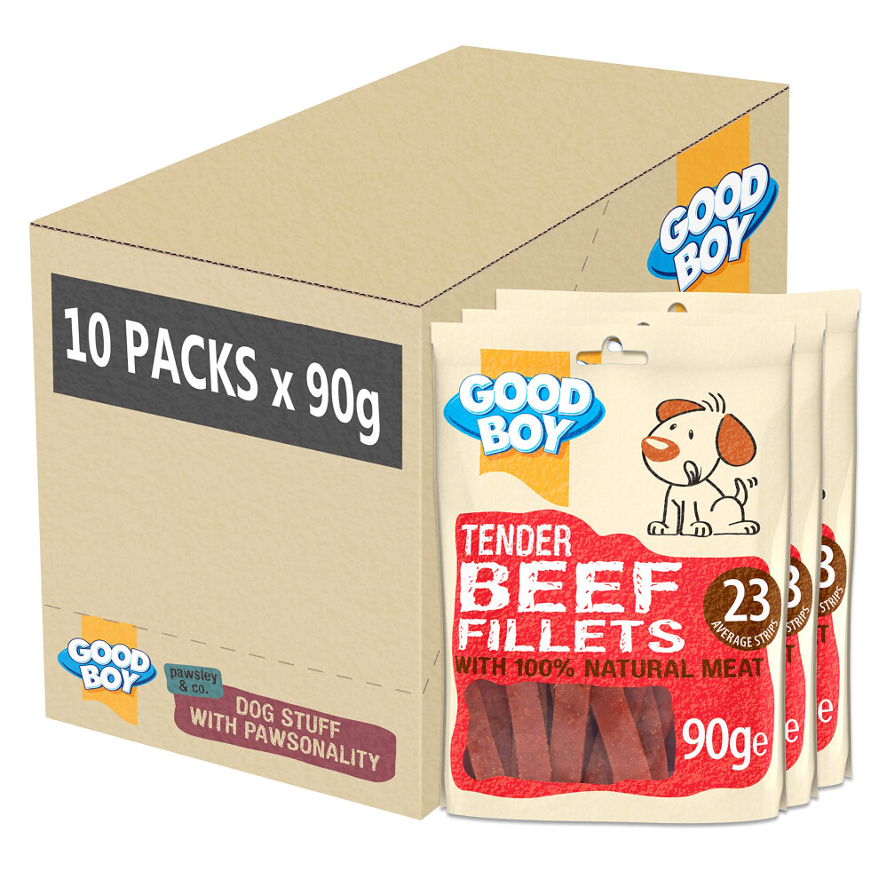 Good Boy - Tender Beef Fillets - Dog Treats - Made With 100% Natural B