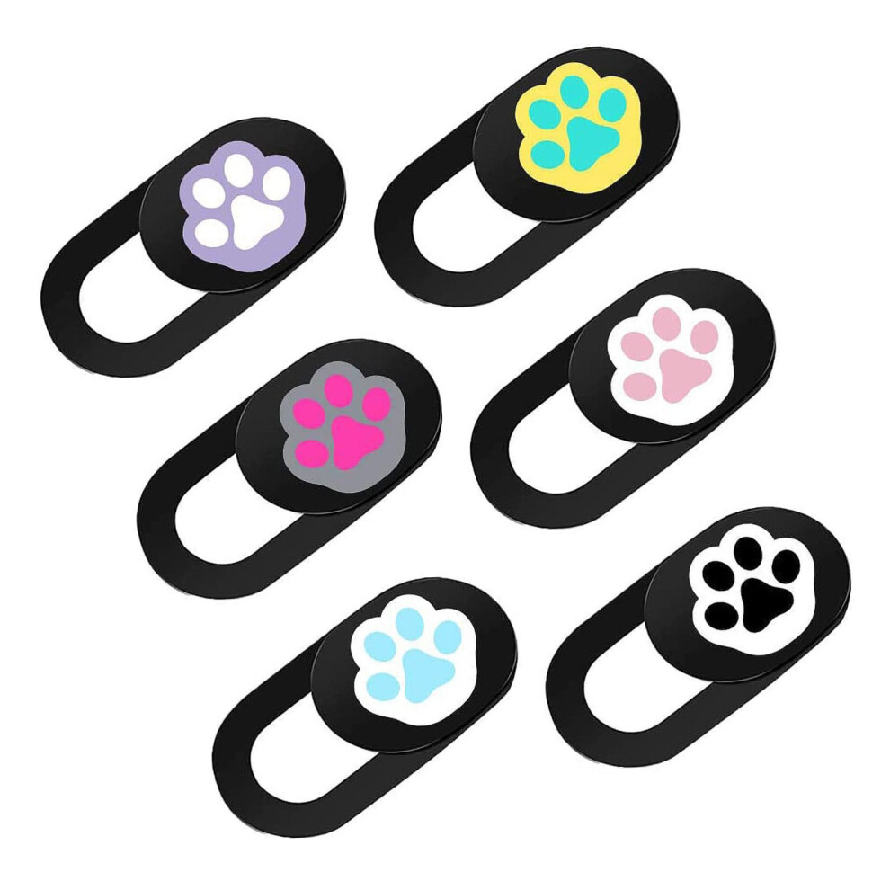 6Pcs Webcam Cover Slide Ultrathin Privacy Protection Cute Paw Design For Laptop Tablet Mobile 9113335772410