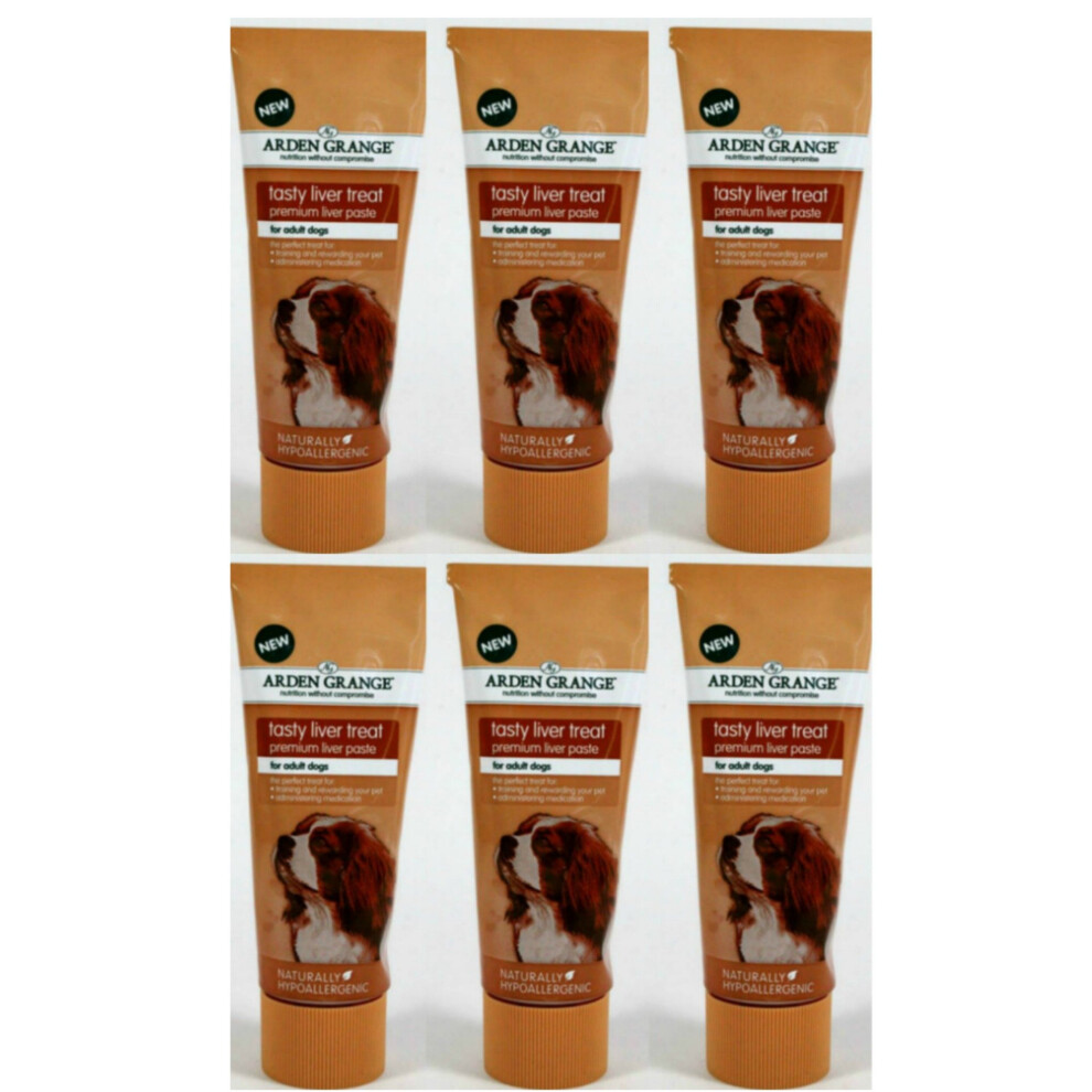 Arden Grange 6 X 75G Liver Paste Dog Treat