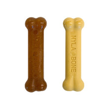 Nylabone Gentle Puppy Dog Teething Chew Toy Bones, Chicken/Peanut Butt