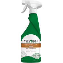 Vet's Best Flea Tick and Mite Flea Treatment Spray for Dogs | Plant Based Formul