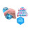 Kandy Toys Ice Cube Squishy Stretch Stress Toy 4 Pack Assorted Colours 1